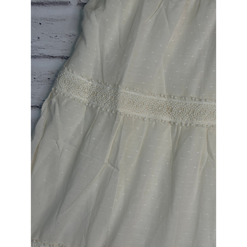 Matilda Jane Cream Swiss Dot Lace Tiered Midi Dress Womens 6 NWT Cottagecore - Picture 9 of 14